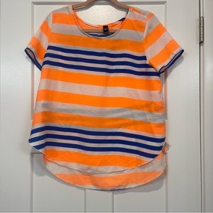 Windsor Bright Orange Striped Top
